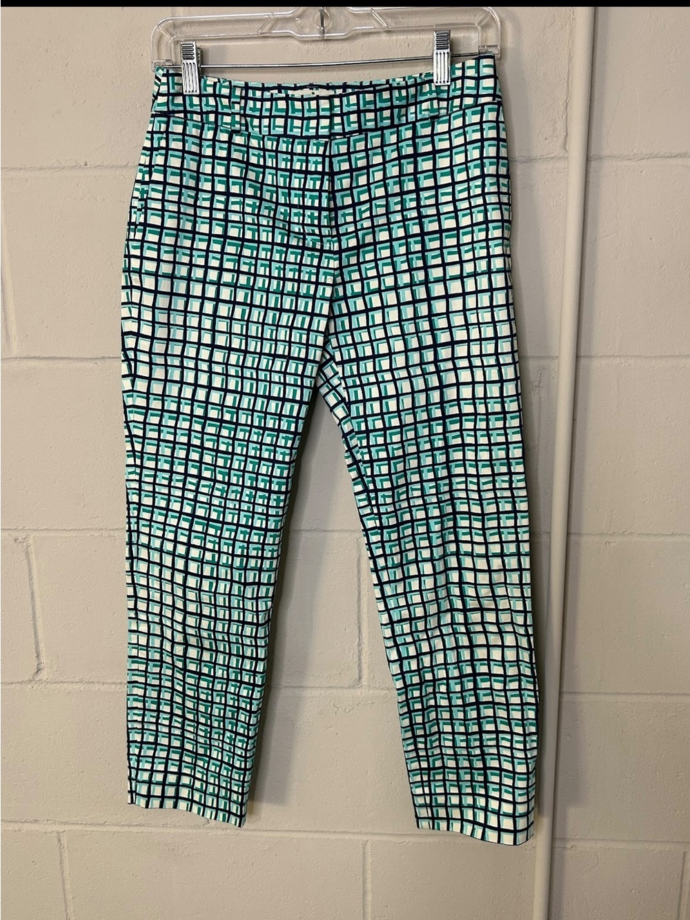 Kate Spade Pants Womens 0 Mindy Plaid Colorful Ankle Tapered Mid Rise Preppy